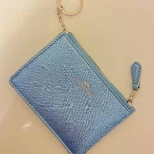 Coach glitter keychain wallet